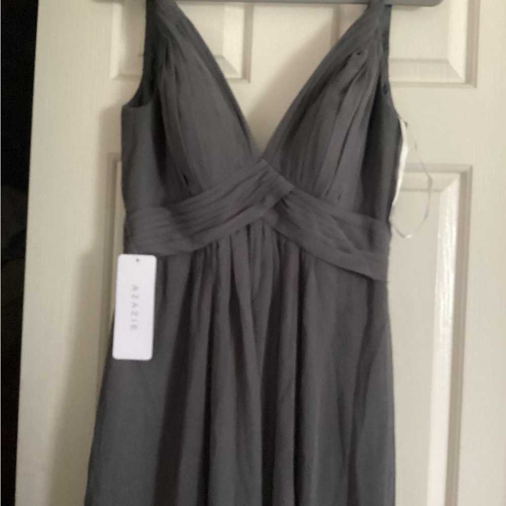Azazie Floor length chiffon dress. - Picture 5 of 5